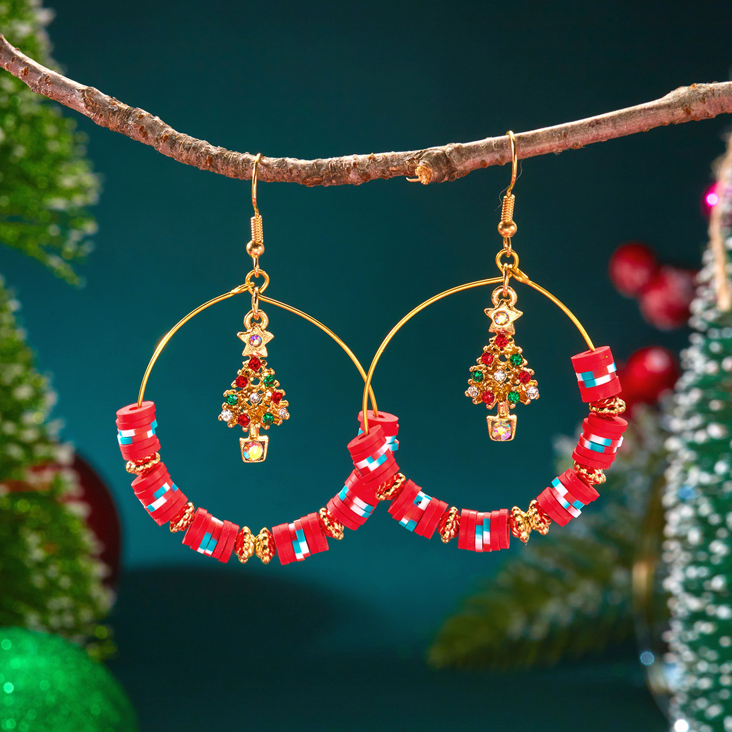 Colorful Geometric Drop Earrings for Women - Versatile Dangle Studs Fashion Jewelry Daily Wear Accessories