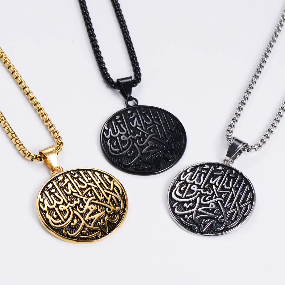 Retro Simple Rune Totem Pendant Ornaments Punk Hip Hop Street Necklace