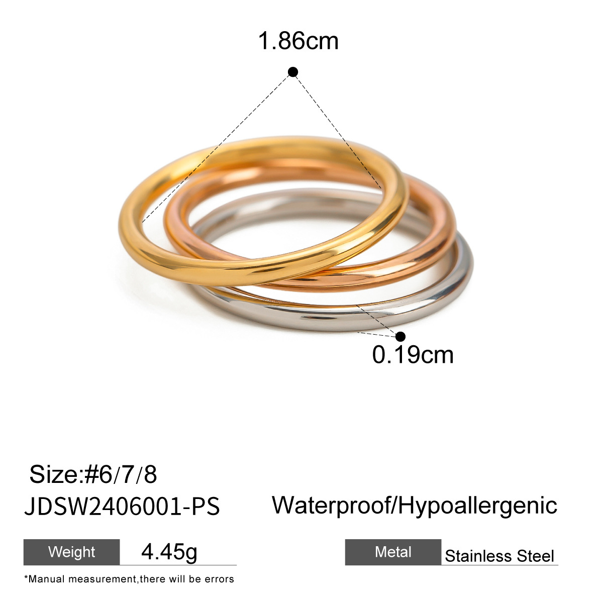 Contrast Color Ring High Sense