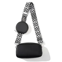 New Style Versatile Pu Material Simple Casual One-shoulder Crossbody Bag For Women - Black - View 1