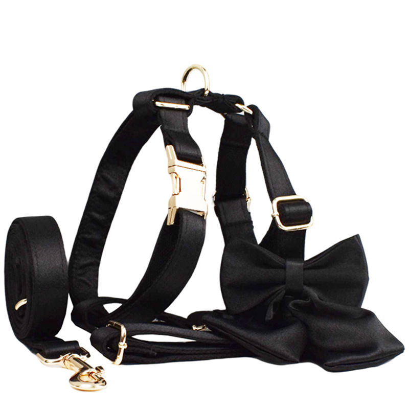 Dog Collar Dog Leash Bow Vest