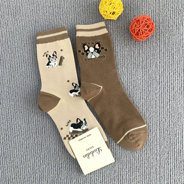 Cute Animal Pattern Women's Tube Socks No 5 Jarre Aero Bull - Shop at LoveMi