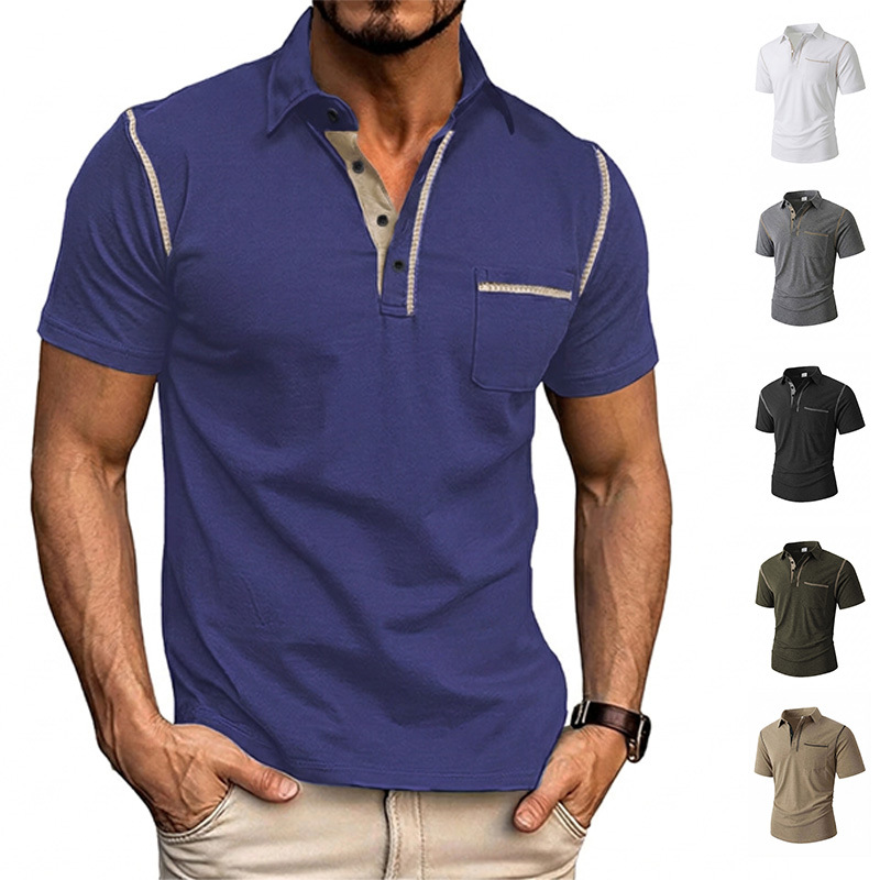 Summer Outdoor Casual Everyday Polo Shirt With Lapel Collar