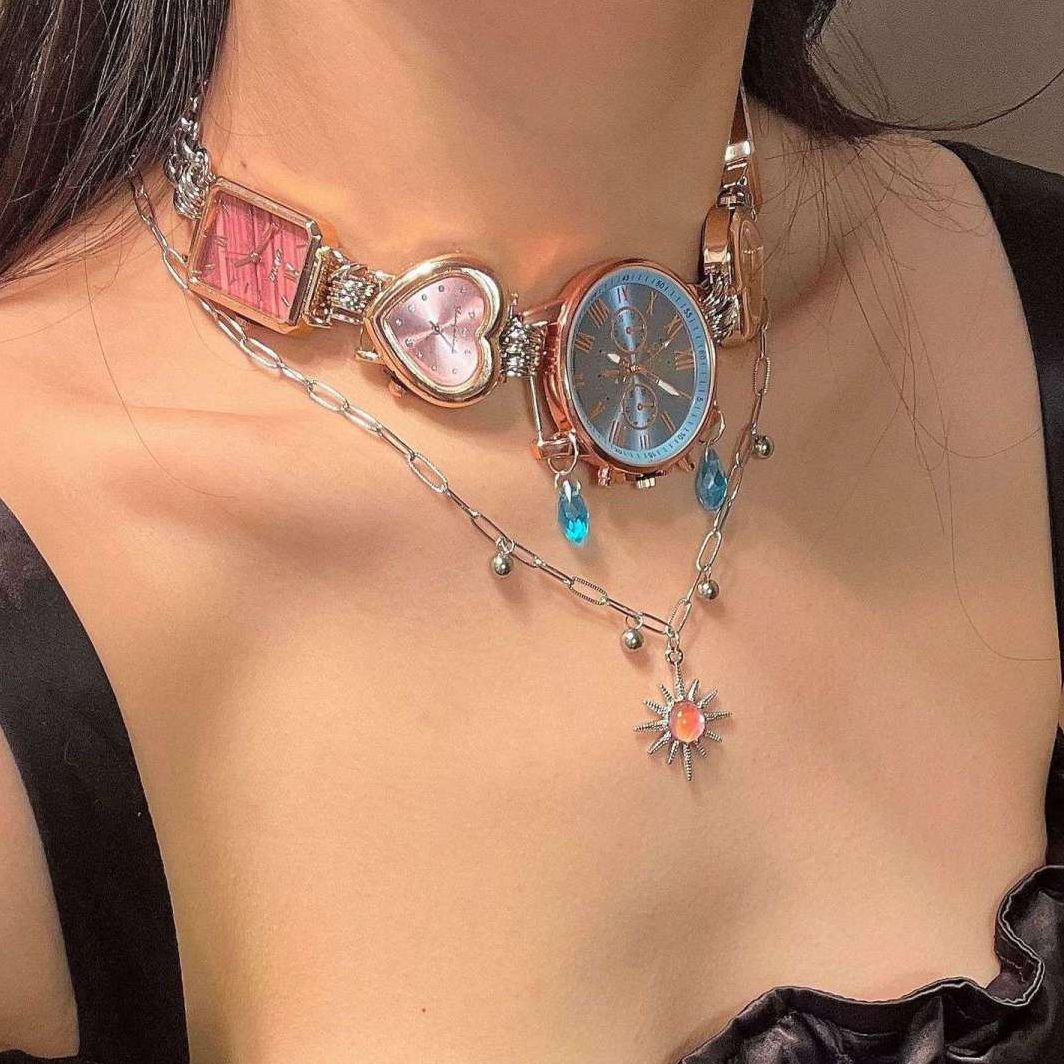 Heavy-duty Watch With A Niche Design A Timepiece Necklace