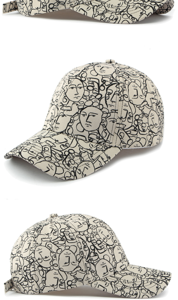 Graffiti Sunscreen Retro Peaked Cap