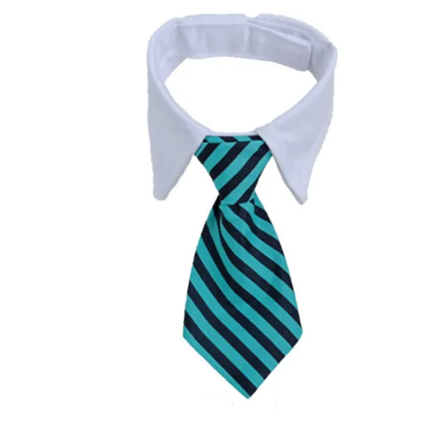 Pet Striped Tie Dog Teddy Bow Tie Scarf Blouse Collar 3 Colors - Shop at LoveMi
