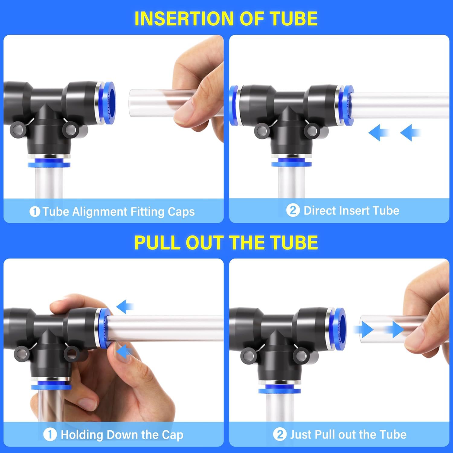 Title 5, 8mm Pneumatic Fast Connector Accessories