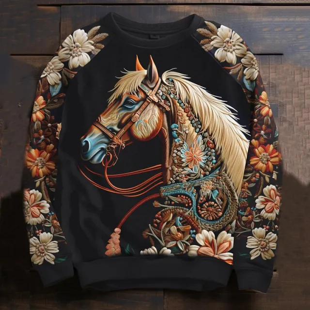 Long Sleeve Art 3D Printed All matching Women's Sweater Hoo116 L - Shop at LoveMi