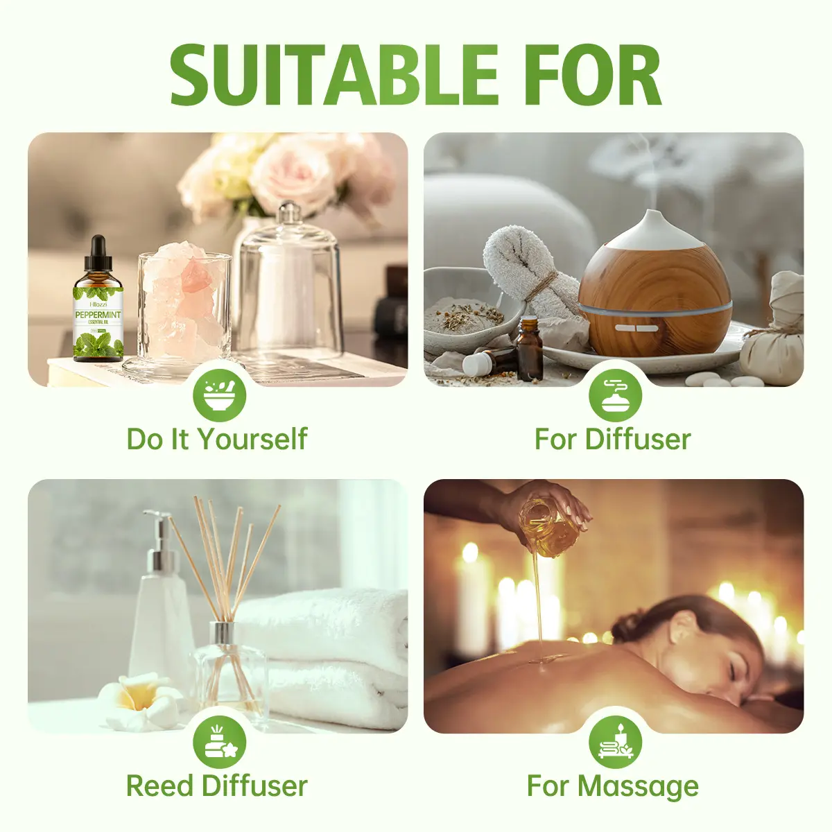 30ml Organic Oil Aromatherapy Massage Aromatic Skin