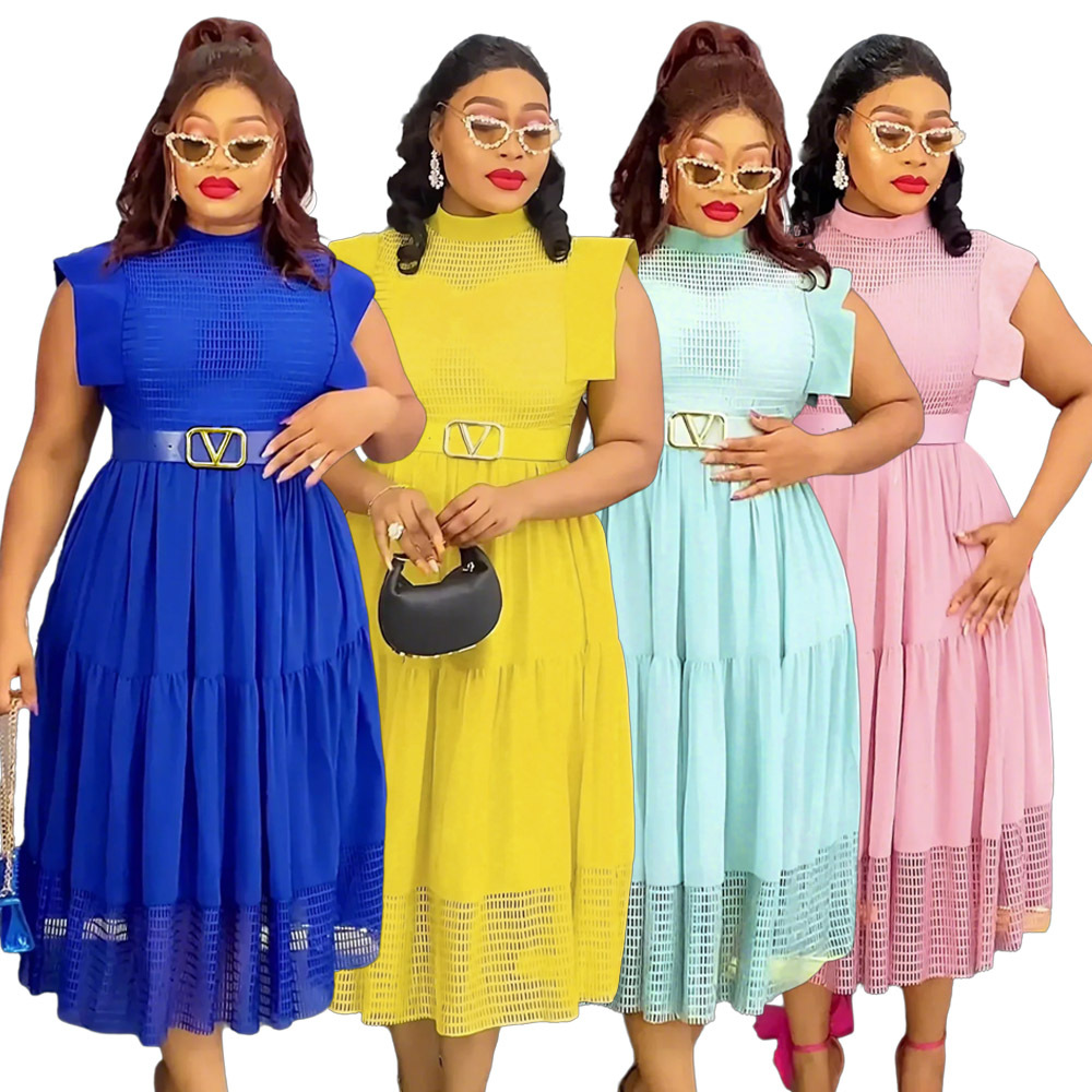 Plus Size Fashion Dopamine Dress Elegant Style