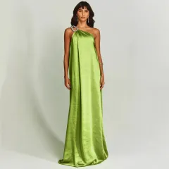 Fashion Ladies Loose Vacation Casual Dress - Yellow - View 1