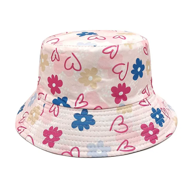 Outdoor Sun Protection Sun Floral Double sided Bucket Hat 2Color - Shop at LoveMi