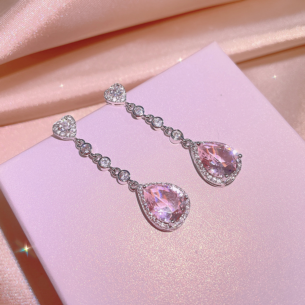 Artificial Diamond Pendant Drop-shaped Suit