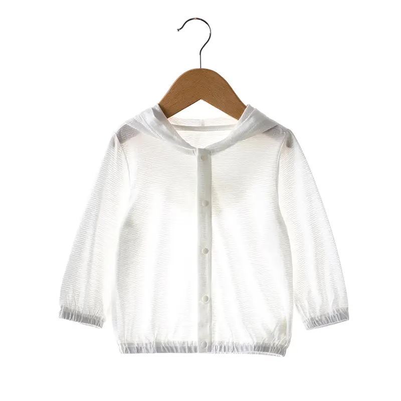Girls' Fashion Solid Color Bamboo Fiber Coat