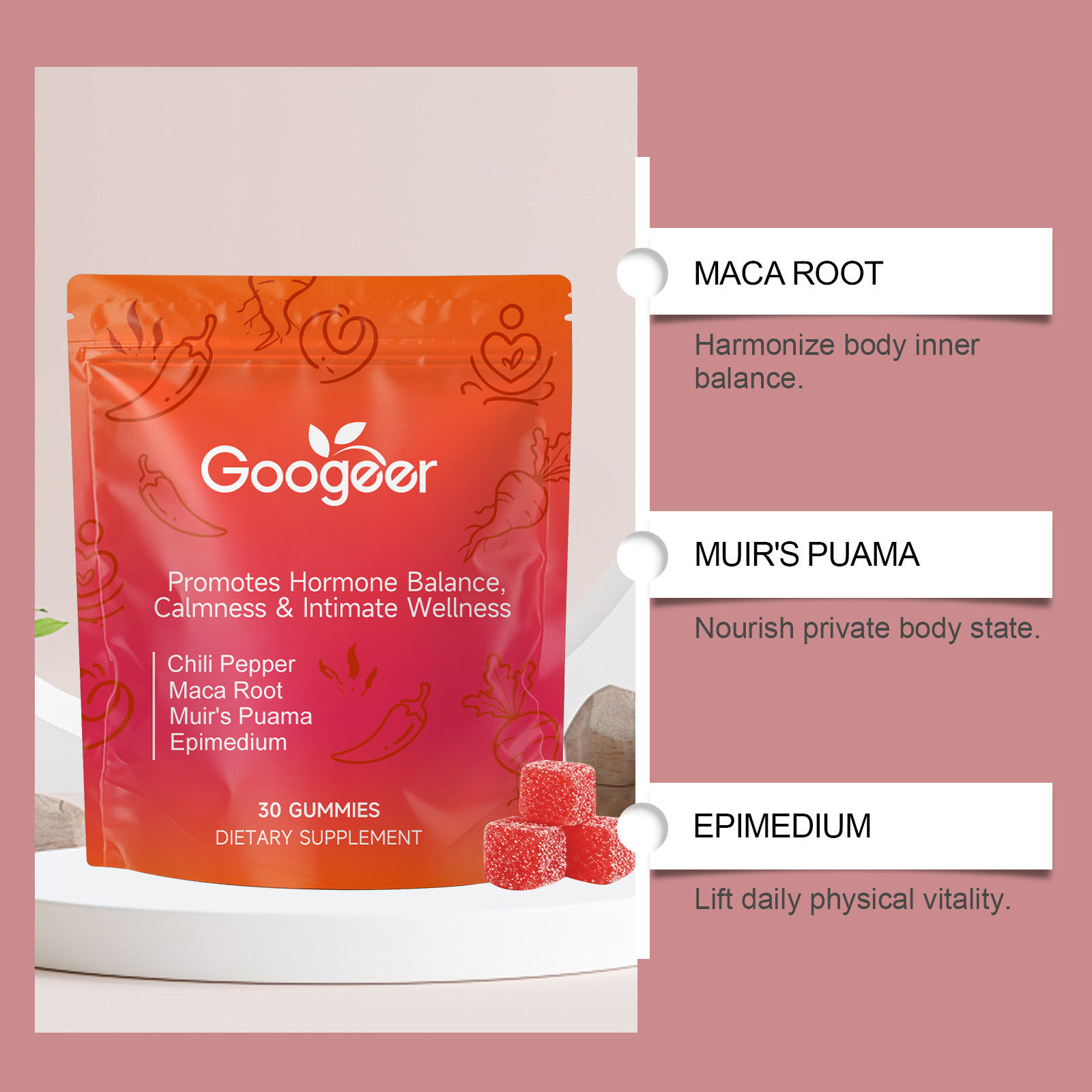 Gummies Plantes et Épices — 30 Bonbons Formule Tonique 4