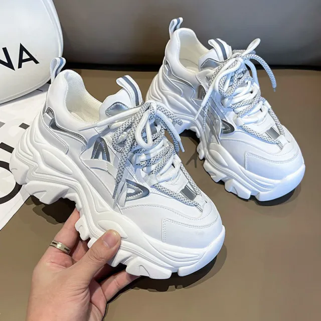 Muffin Shoes Platform Casual Sneaker White - Shop at LoveMi