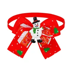 Christmas Doll Pet Dog Cat Bow Tie Accessories Tree Decoration - Bt3512 - View 1
