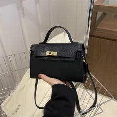 Women's Shoulder Messenger Bag - Black - View 1