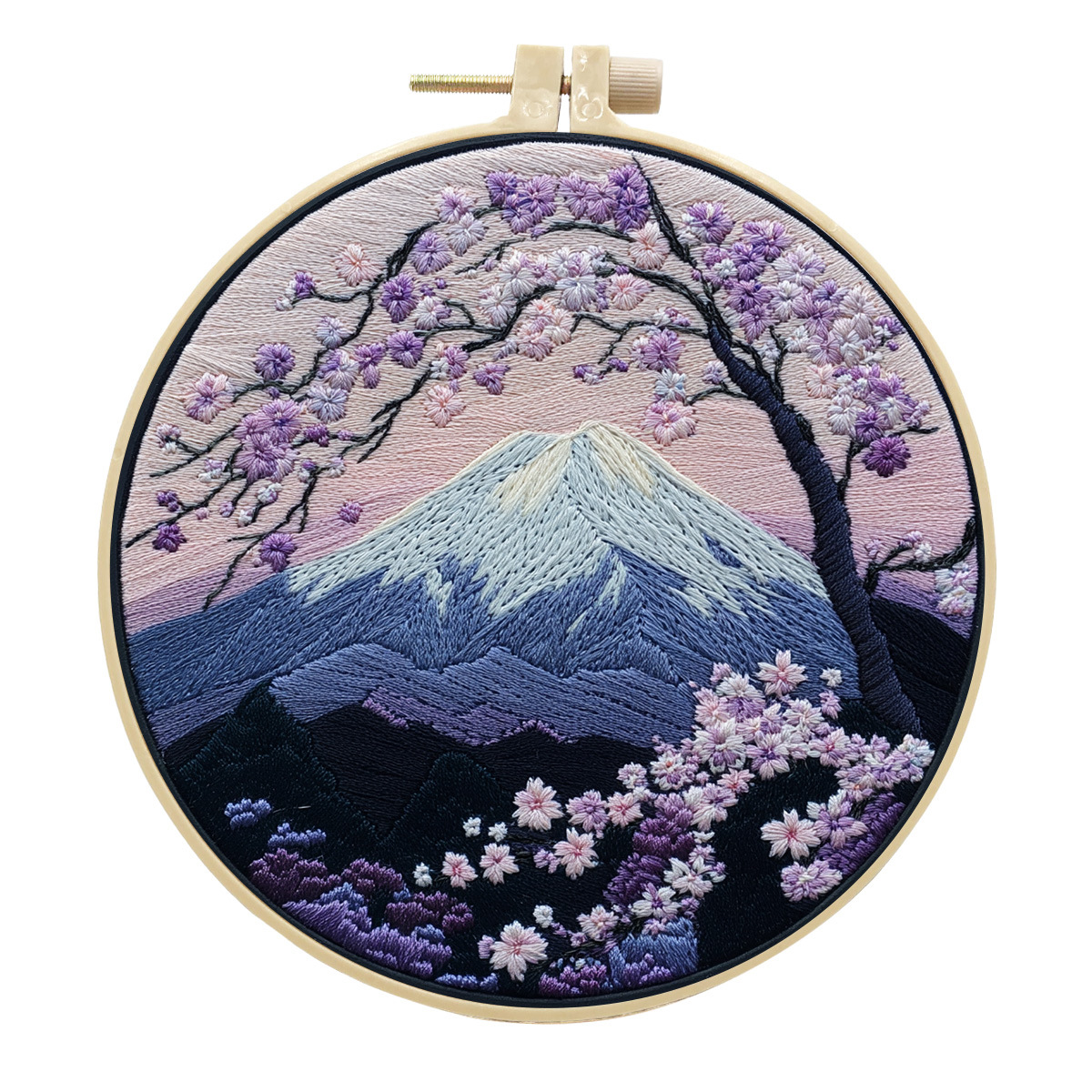 Embroidery Handmade Cloth Art Material Kit Sets Creative Needlework English