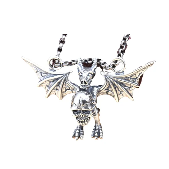Silver 925 Vintage Pterosaur Skull Pendant Single Pendant - Shop at LoveMi