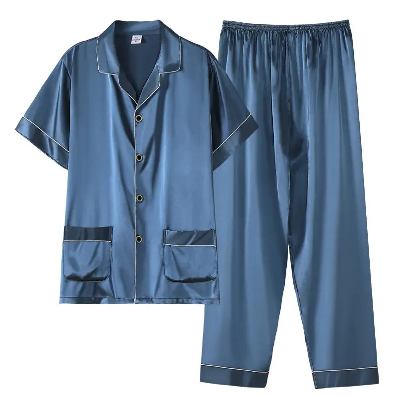 Men's Summer Short Sleeve Trousers Thin Homewear