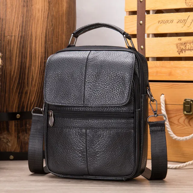 Fashion Personality New Men's Messenger Handbag Black - Shop at LoveMi