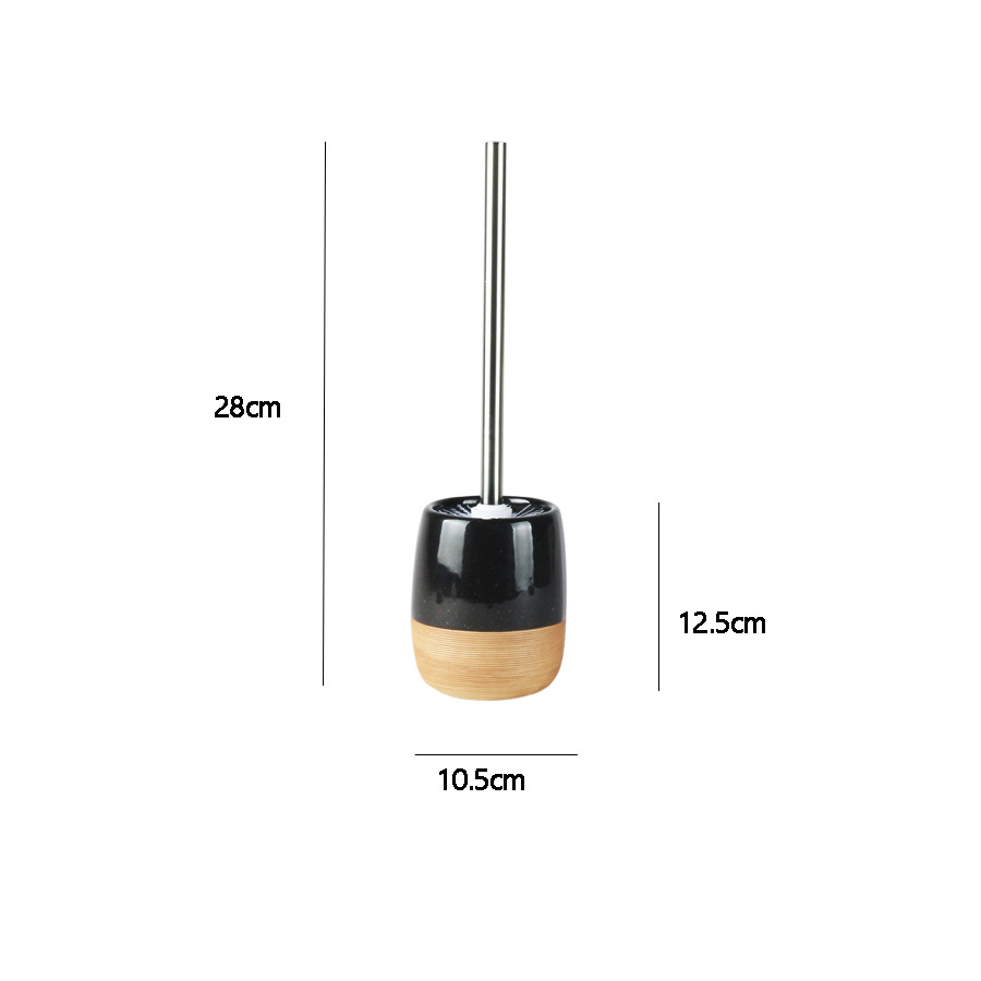 Long-handled Ceramic Toilet Brush Holder 7