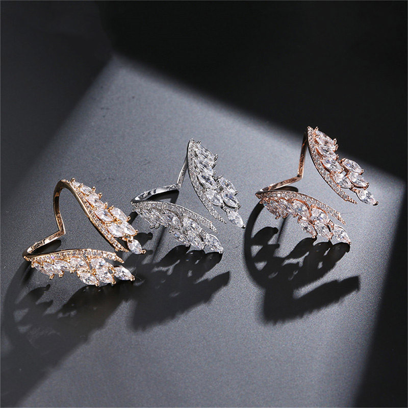 Angel Wings Copper Ring Female