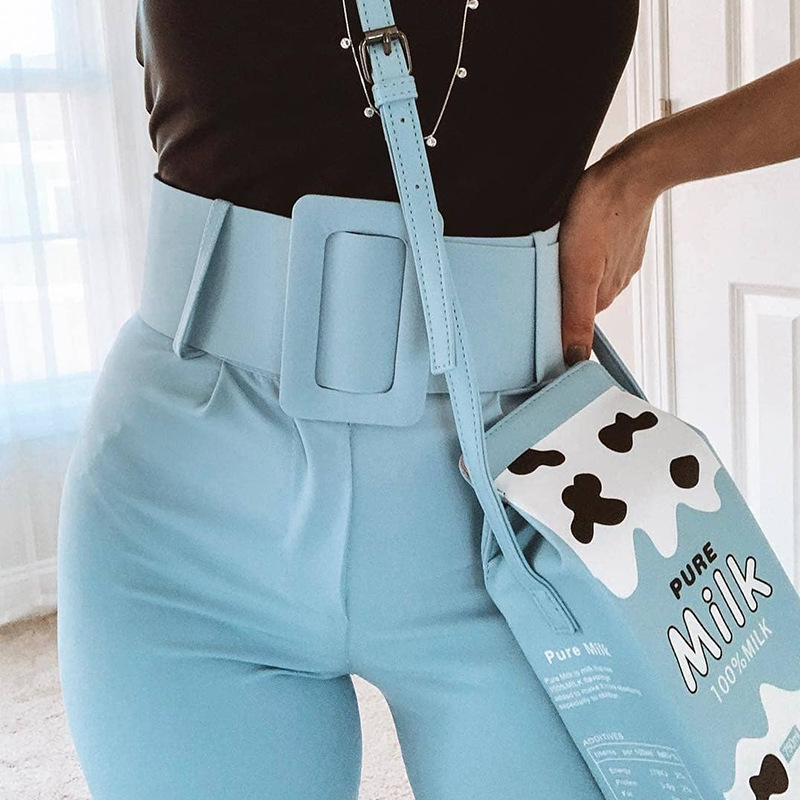 Title 8, Slim solid color high waist 9 points pants