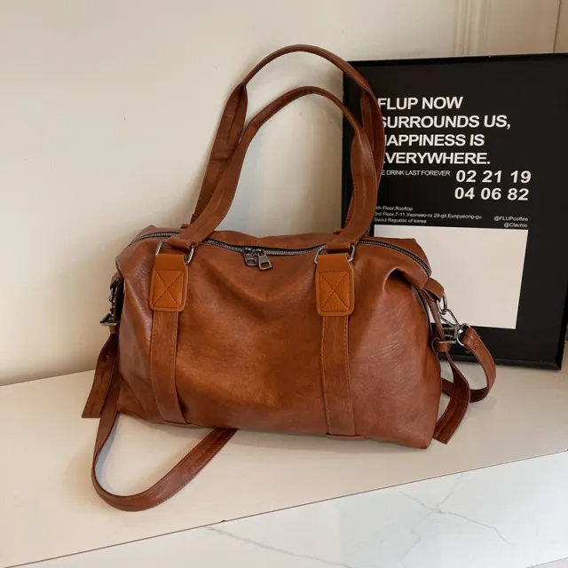 Lightweight And Large Capacity Out Crossbody Sports Gym Bag Brown - Shop at LoveMi