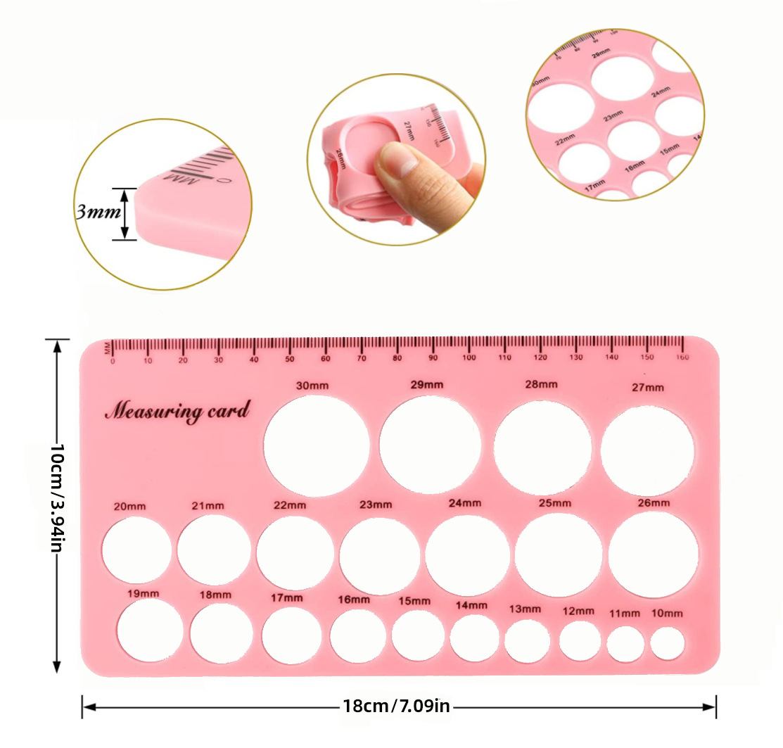 Title 11, Food Grade Silicone Baby Nipple Measuring Caliper