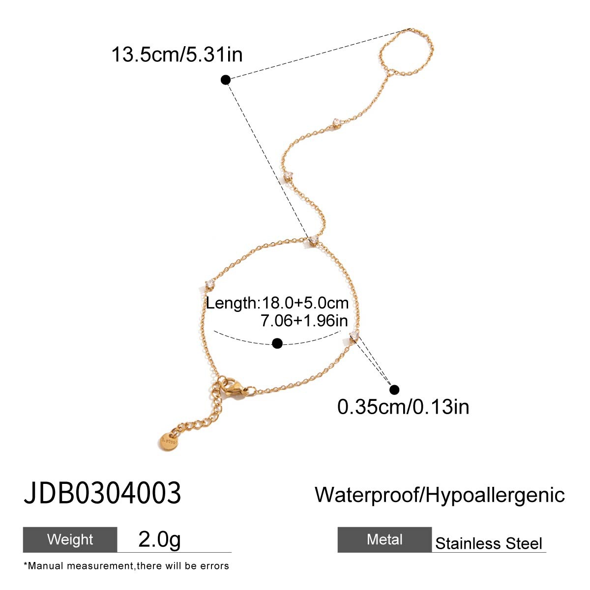 Stainless Steel Bracelet With A Light-luxury High-end Feelmade From Titanium Steel