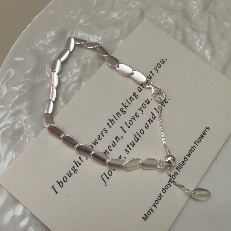 Womens Fashionable Retro Minimalist Matte Bracelet