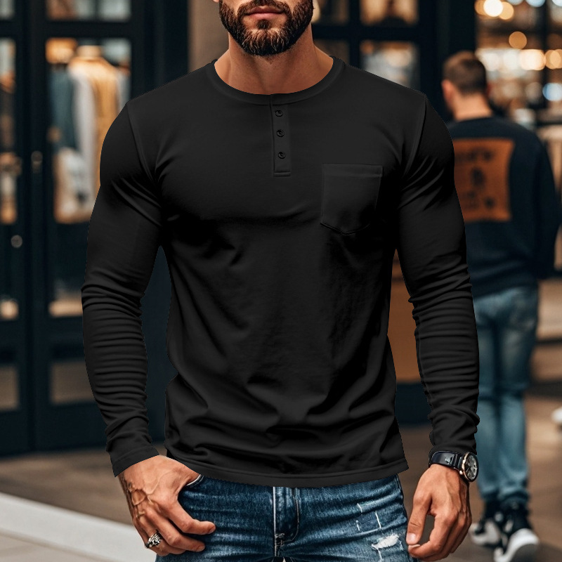 Title 10, Herren Rundhals Langarm T-Shirt Slim Fit Atmung...