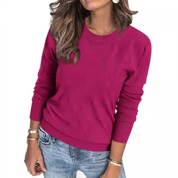 Commute Leisure Pullover Women's Top Rose Red - Shop at LoveMi