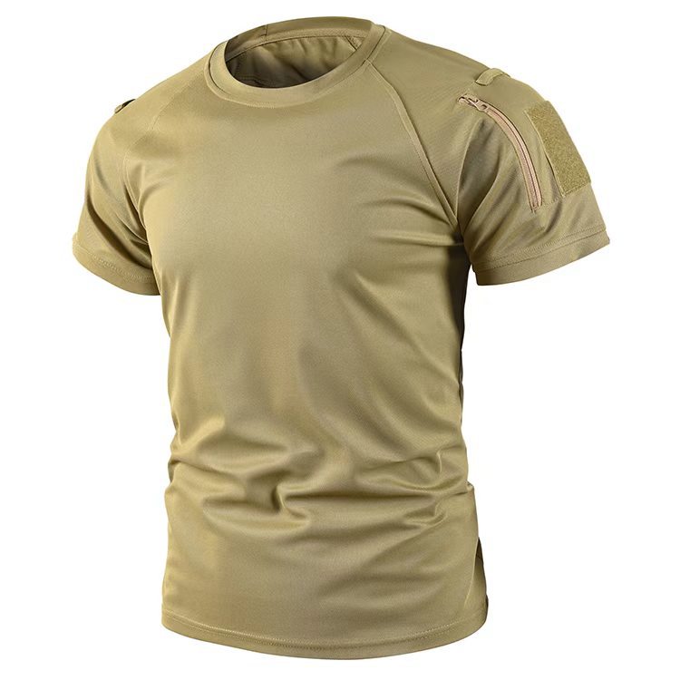 Quick-drying Tactical Short-sleeve Men's Crew-neck T-shirt