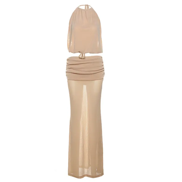 Vest Slim fit Sheath Dress Suit Skin Color S - Shop at LoveMi