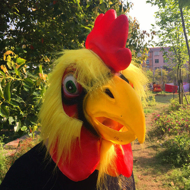 Funny Animal Headgear Single-dog Mask Horse Head Quirky Props For Hilarious Performances