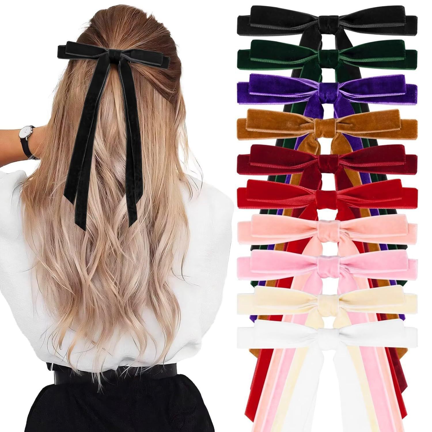 Ladies' Christmas Bow Hair Accessory Black