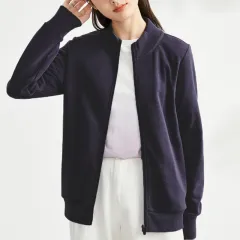 Women's Coat Women's Loosefitting Plussize Solidcolor CoatCasual Top Retro Short Style - Black - View 1