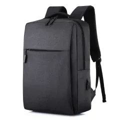 Sports Large Capacity College Students' Backpack - Black - View 1