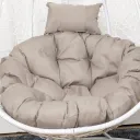Solid Gray Gray Round Pad