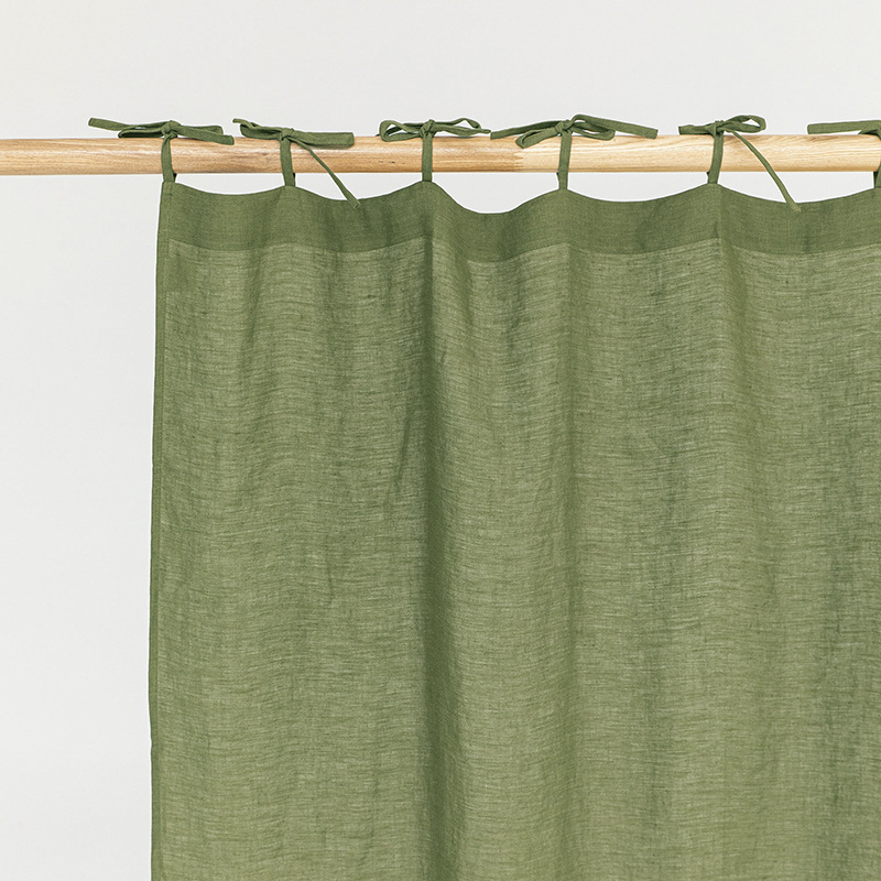 Nordic Minimalist Modern Linen Curtains For Living Room And Bedroom