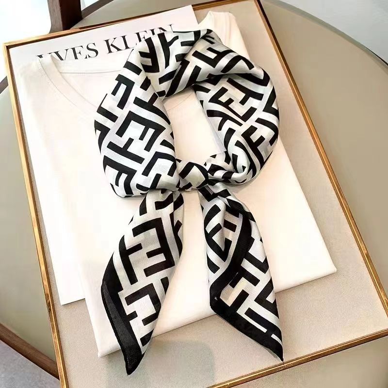 Women's High-end Thin Square Scarf - Image 46