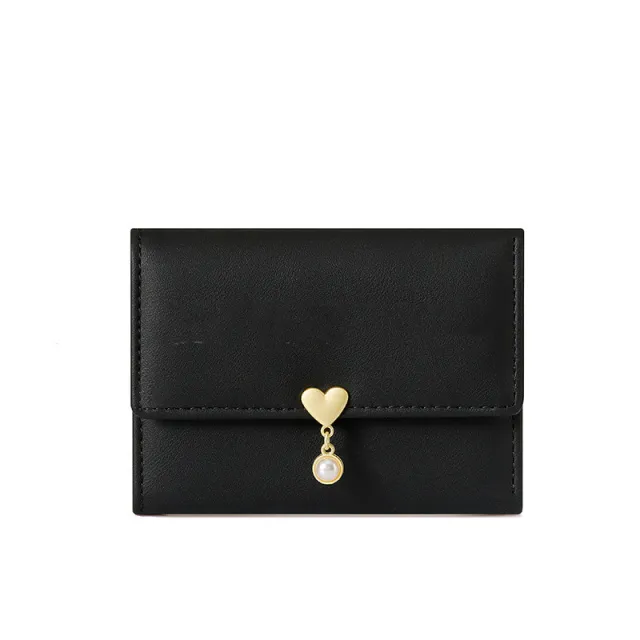Mini Women's Cute Tri fold Love Wallet Black - Shop at LoveMi