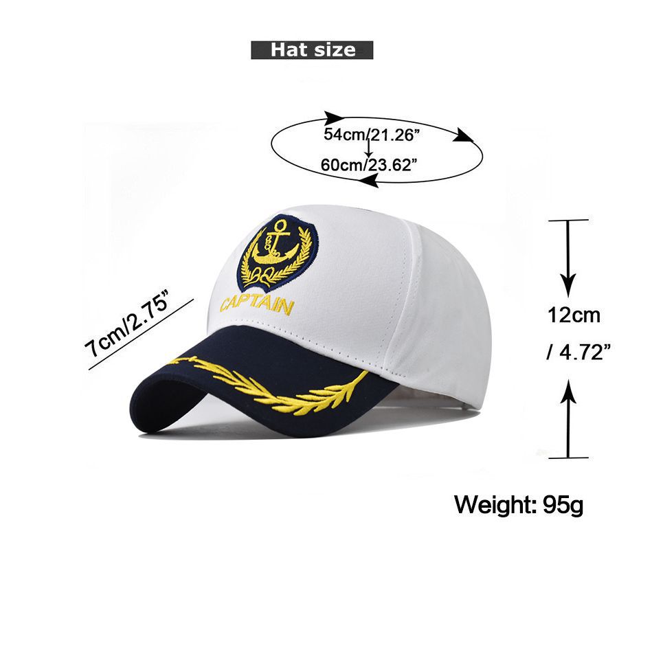 Vintage Captain Navy Etiquette Hat