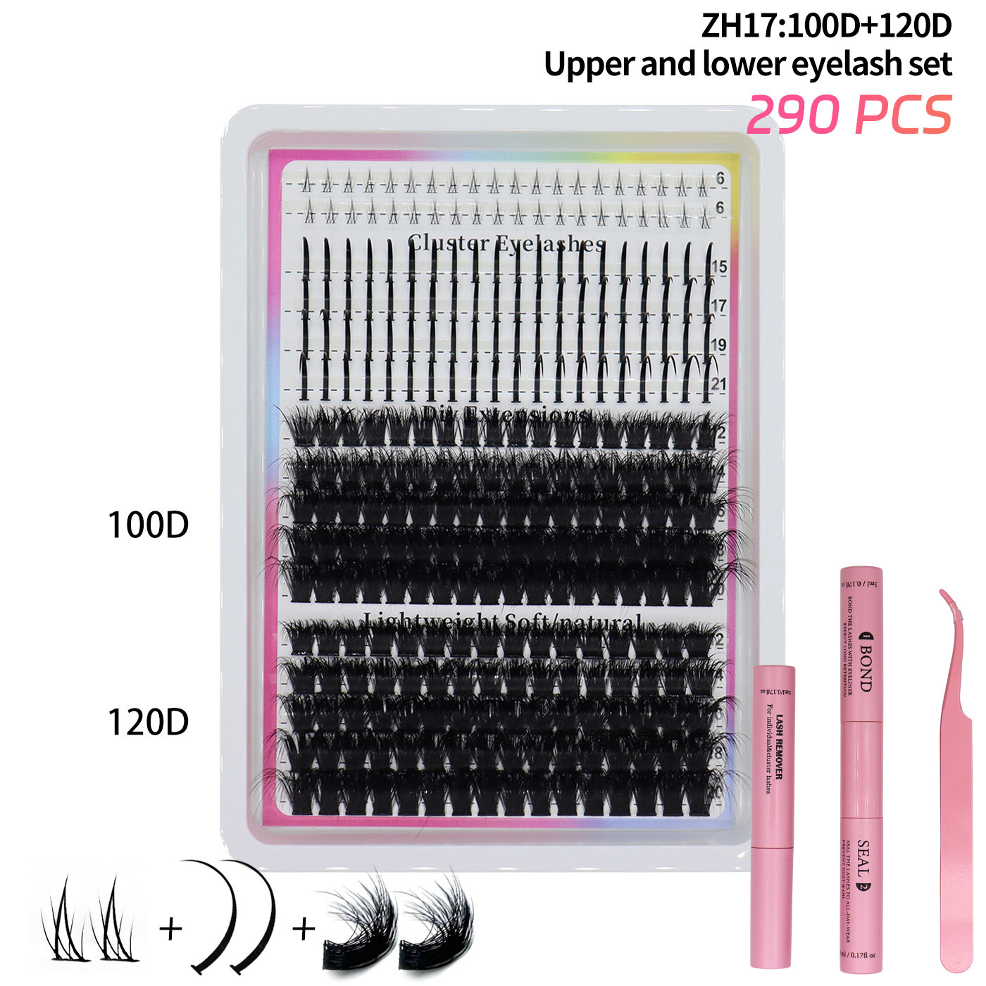 Fairy-style Segmented Fluffy And Densely Packed False Eyelashes