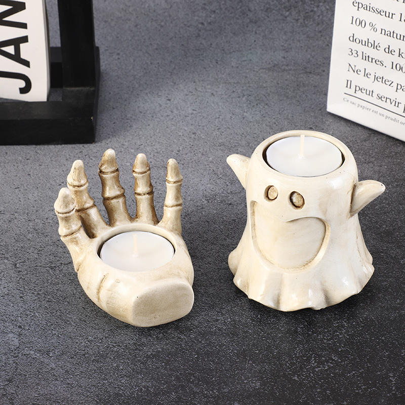 Halloween pumpkin candle holder decorative candlestick
