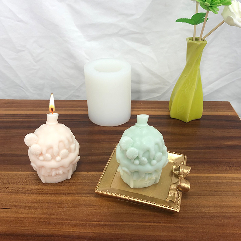 Title 3, Christmas Stereo Sweet House Candle Mould Diy C...