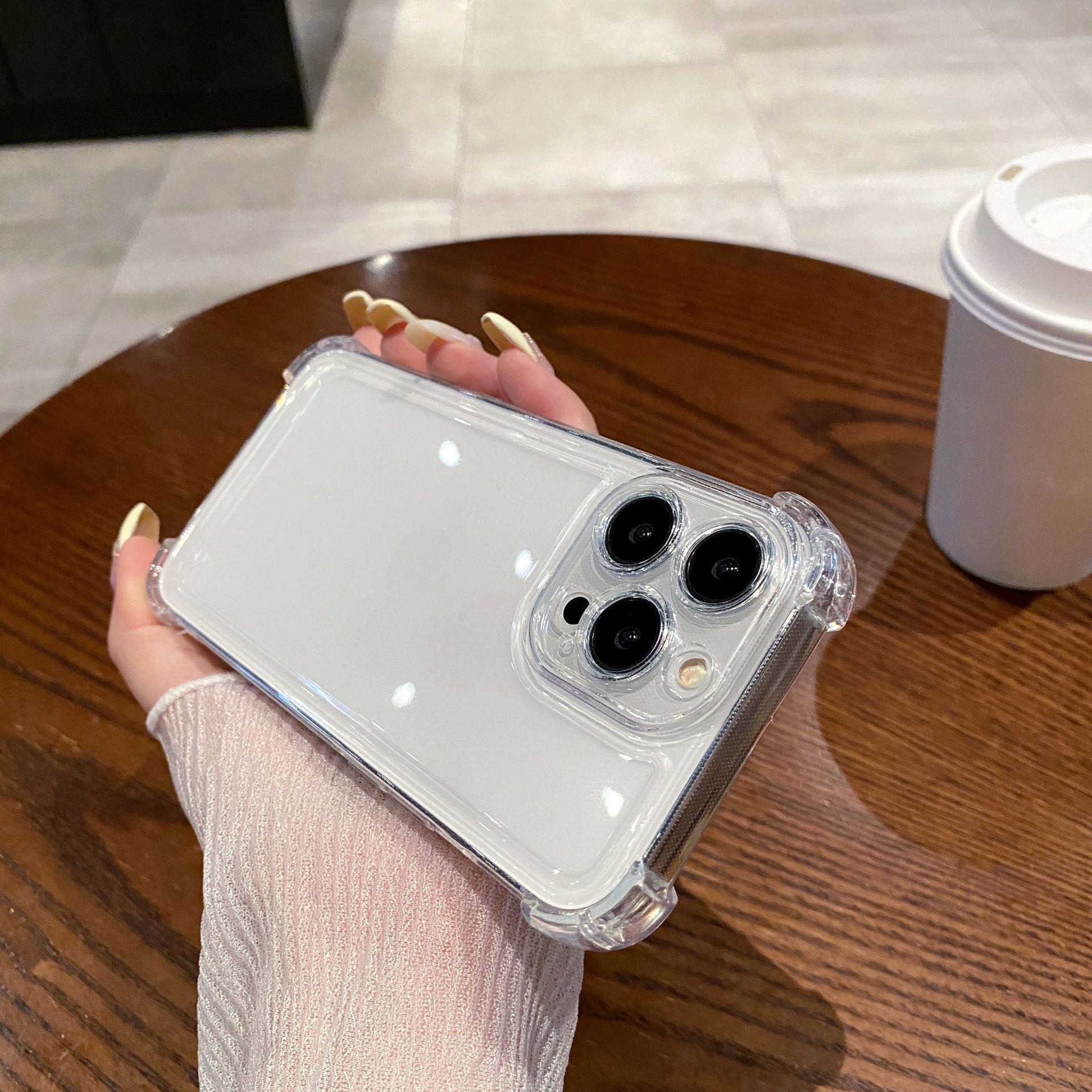 Applicable Transparent Mobile Phone Four-corner Drop-resistant Space Shell - Image 5